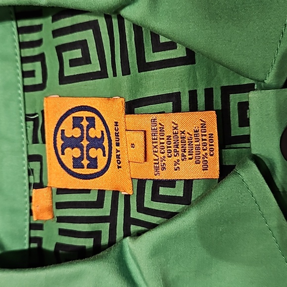 TORY BURCH GREEN JACKET    SIZE 8 - Picture 3 of 6